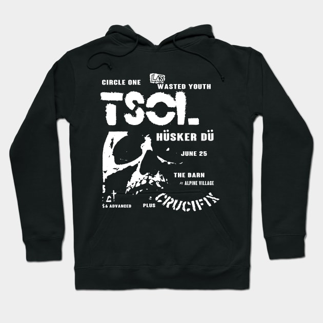 Early 80's Hardcore flyer Los Angeles punk Torrance Hoodie by TeeFection